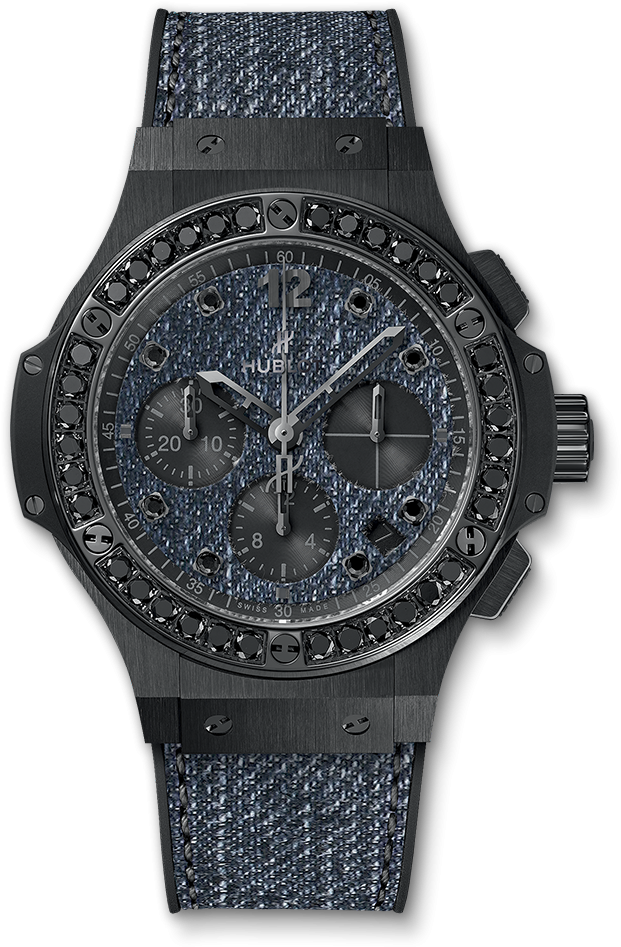 Big Bang Jeans Ceramic Black Diamonds - Hublot 341 Cx 2740 Nr 1200 Jeans (1000x1000), Png Download