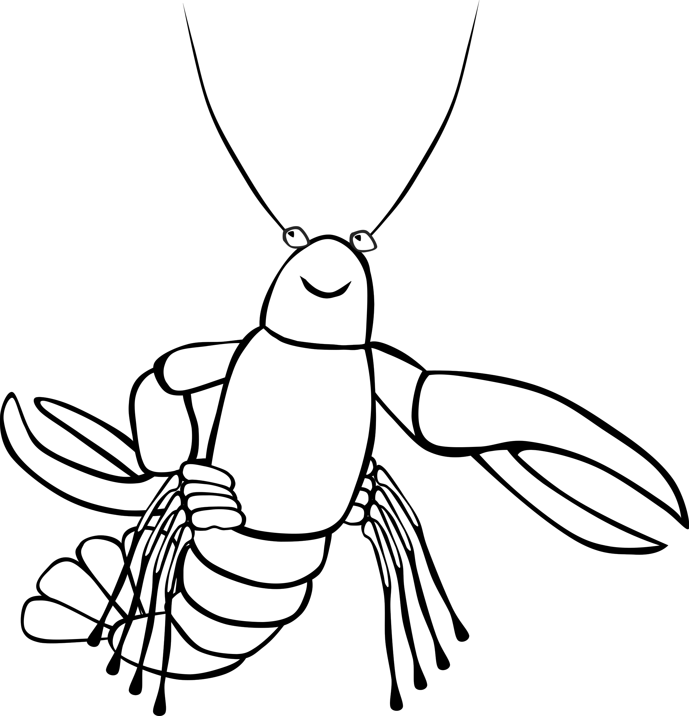 Free Vector Crawfish Clip Art 118853 Crawfish Clip - Crawfish Clip Art (576x599), Png Download
