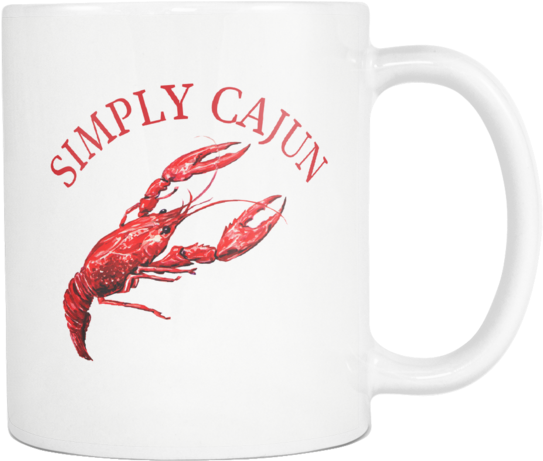 Simply Cajun Crawfish Mug - Gear New Shower Curtain, Image Of Boiled Crawfish Isolated, (600x600), Png Download