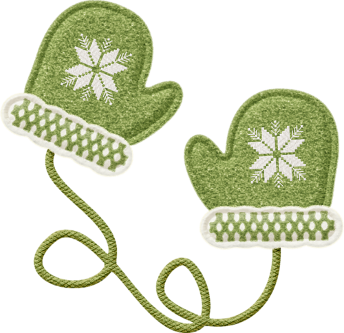 Sheilareid Sw Greenandwhitemittens - Craft (500x484), Png Download