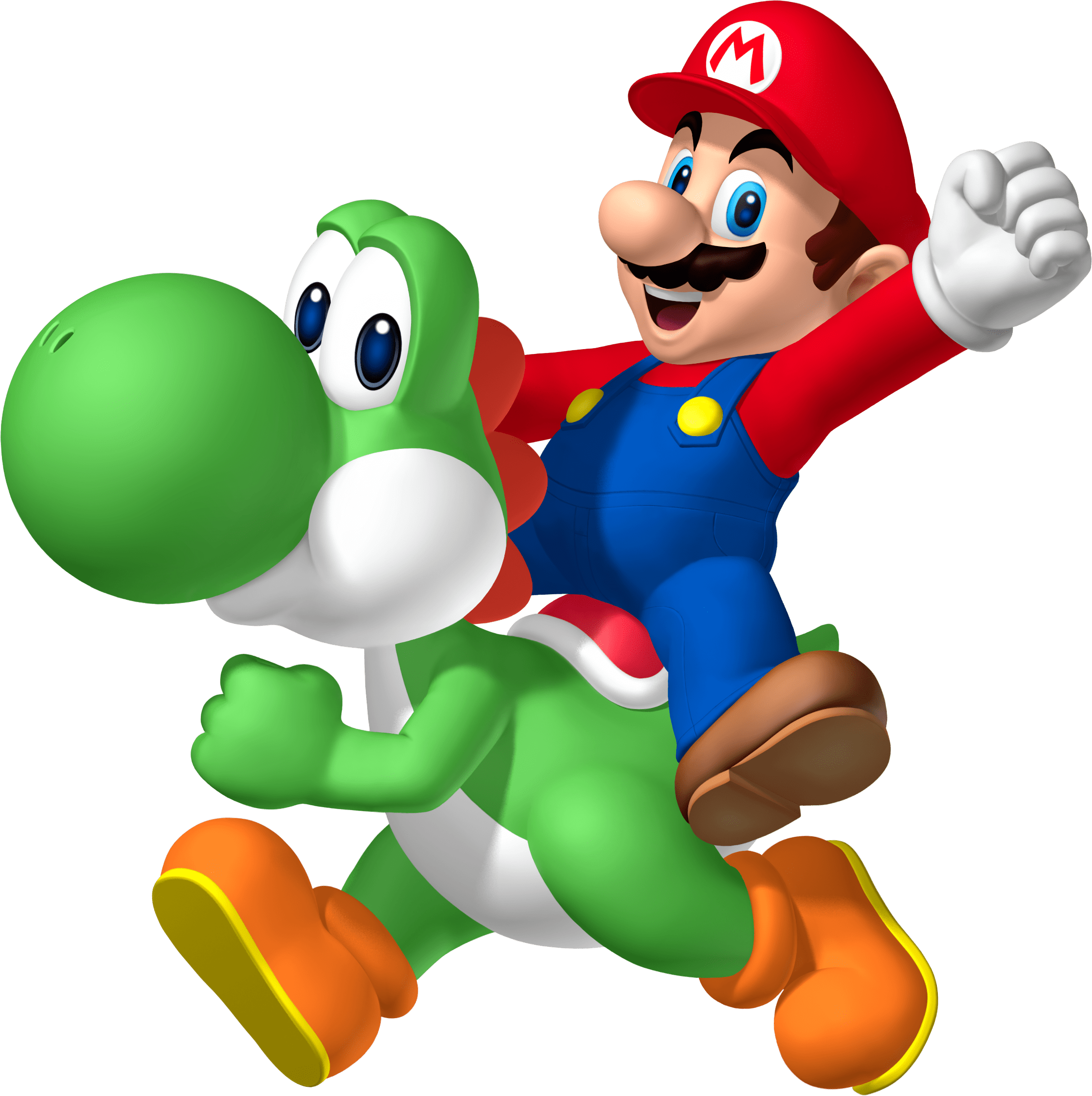 Image Mario Riding Yoshi Png Fantendo The Video Game - Mario Bros Png (1352x1358), Png Download