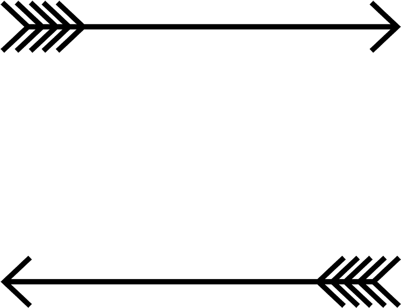 Arrow Border Rubber Stamp - Follow Your Arrow (800x800), Png Download
