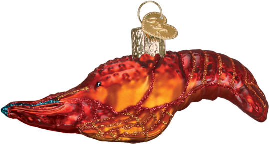 Crawfish Ornament - Old World Christmas Monarch Butterfly Glass Blown Ornament (582x582), Png Download