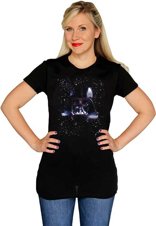 Her Universe Star Wars Darth Vader Helmet Tee - Dress (750x750), Png Download