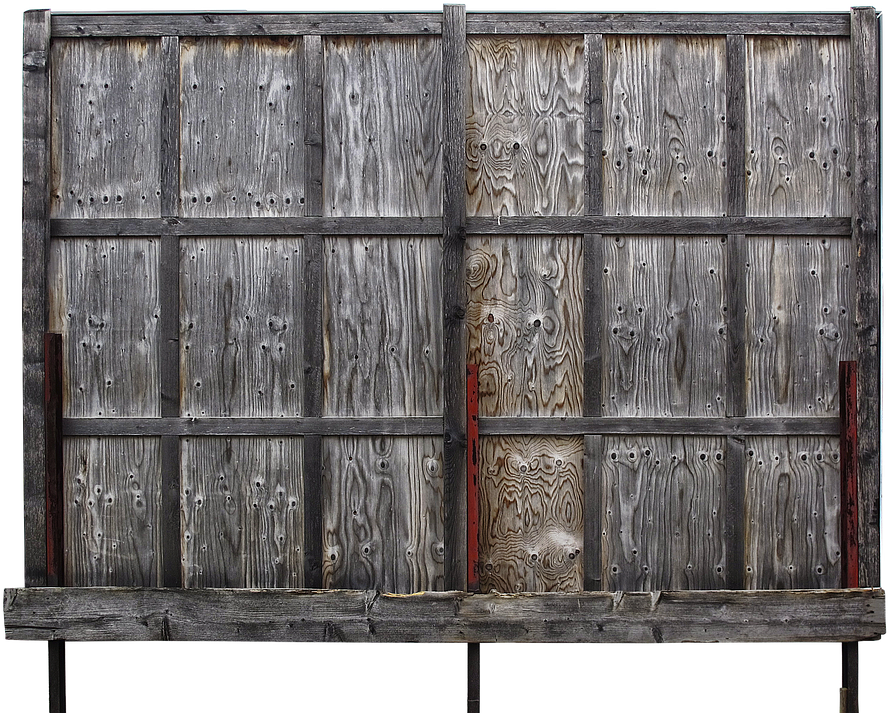 Billboard, Back, Boards, Wood, Battens, Weathered - Back Of Wooden Billboard (907x720), Png Download