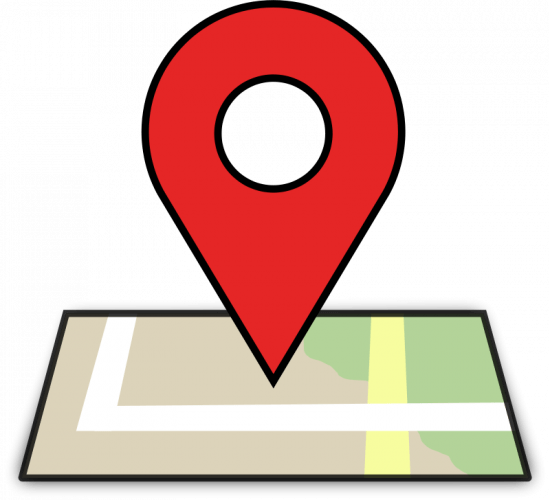 Icono De Ubicación En El Mapa - Location Clipart (549x500), Png Download
