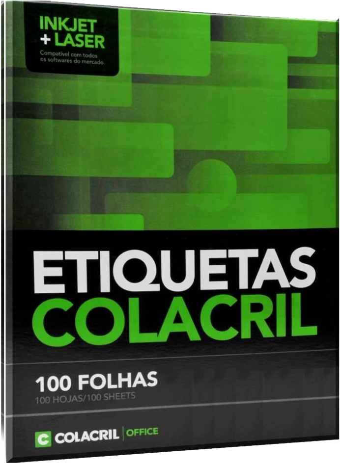 Etiqueta Colacril - Etiqueta Adesiva Carta Redonda Cc194 63,5 Mm 100 Folhas (742x1030), Png Download