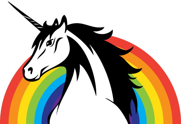 Unicorn Logo (600x412), Png Download