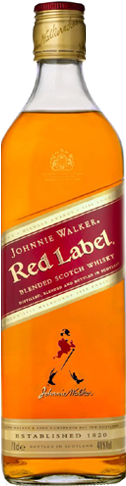 Johnnie Walker Red Label - 1 L Bottle (265x500), Png Download