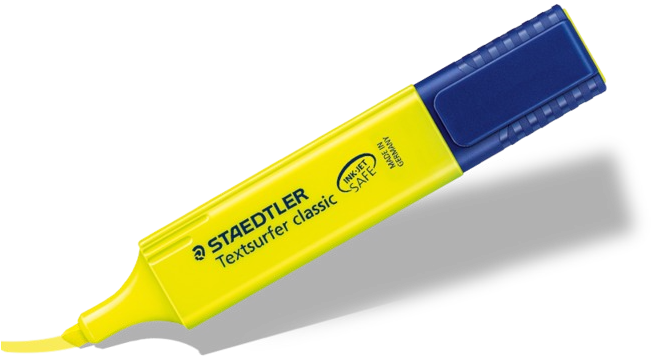 Staedtler Textsurfer Highlighter 1 - Staedtler 364 Wp8 Textsurfer Classic Highlighters Wallet (700x394), Png Download