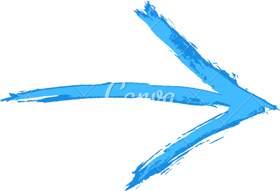 Drawn Arrow Brush - Brush Stroke Arrows Png (550x375), Png Download