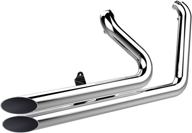 Krome Werks Chrome Slash Cut Motorcycle Exhaust 06-17 - Automotive Mirror (640x444), Png Download