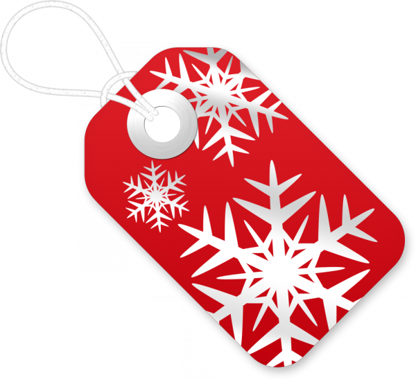 Descargar Etiqueta De Nadal Vermello Nas Cordas En - Ярлик Png (600x548), Png Download