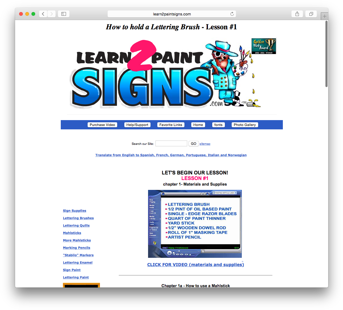 This Website Is Pretty Wacky Looking, But They Describe - Sign Painting (1127x1017), Png Download