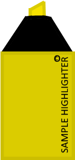 Highlighter Asset - Wiki (362x390), Png Download