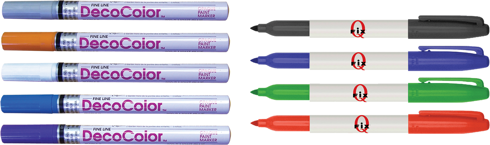 All Decocolor-sharpie Markers - Markers Sharpie Png (1827x658), Png Download