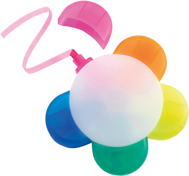 Detail - Flower Highlighter Pen (700x700), Png Download