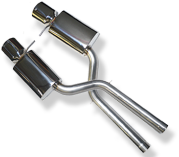 Jhm B7-rs4 Cat Back Exhaust System - Exhaust System (391x314), Png Download