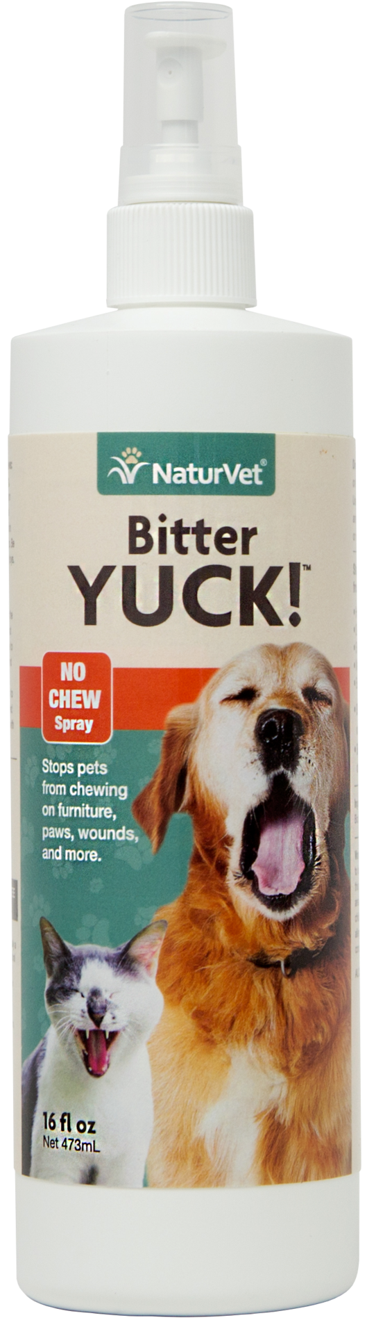 Bitter Yuck S 16oz Nv 09002 V=1456942226 - Naturvet Bitter Yuck! No Chew Spray For Dogs And Cats (702x2048), Png Download