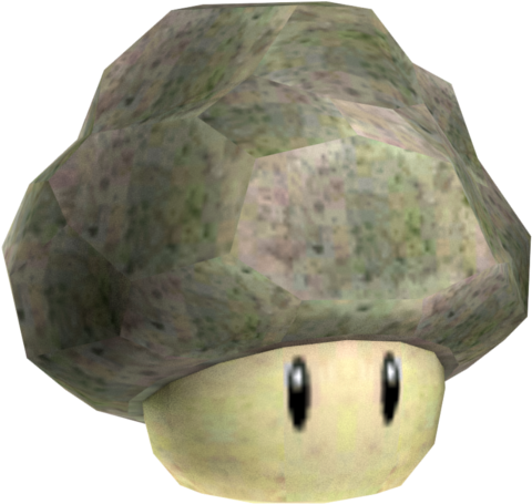 Download Zip Archive - Super Mario Galaxy 2 Rock Mushroom (750x650), Png Download