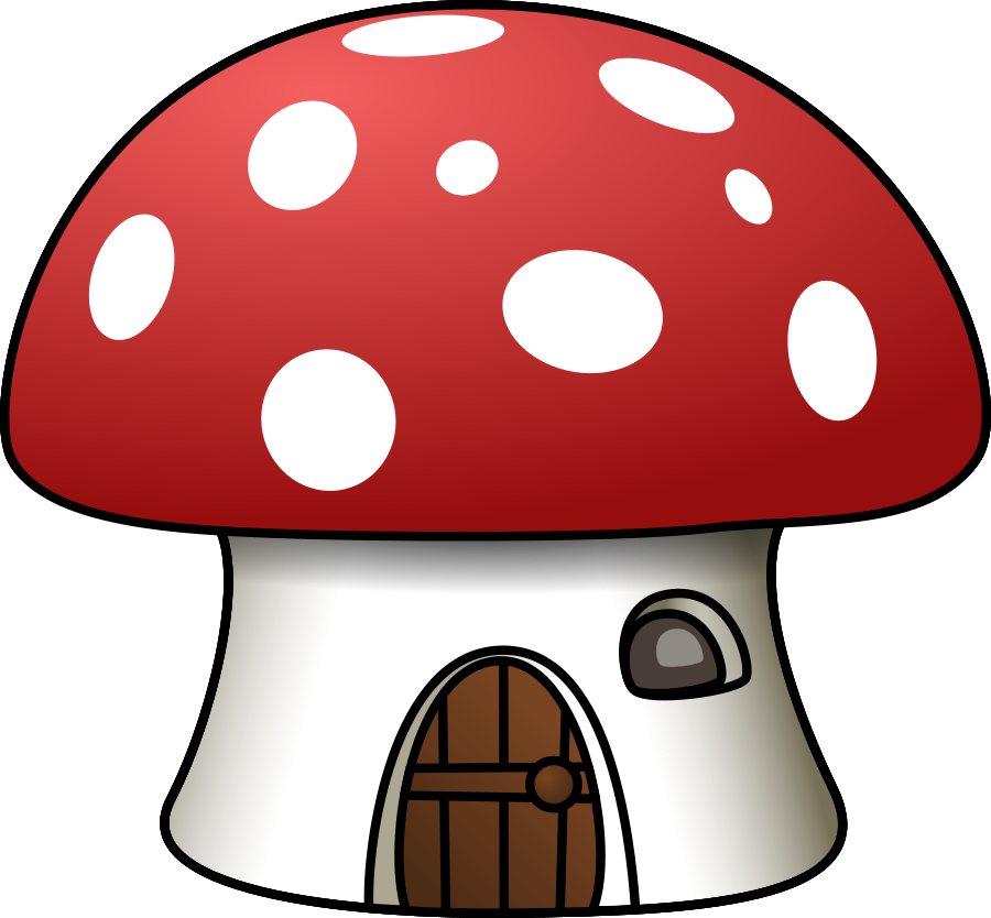 Cliparts Free Cliparts Mushroom Free Download Clip - Mushroom House Clipart (900x834), Png Download