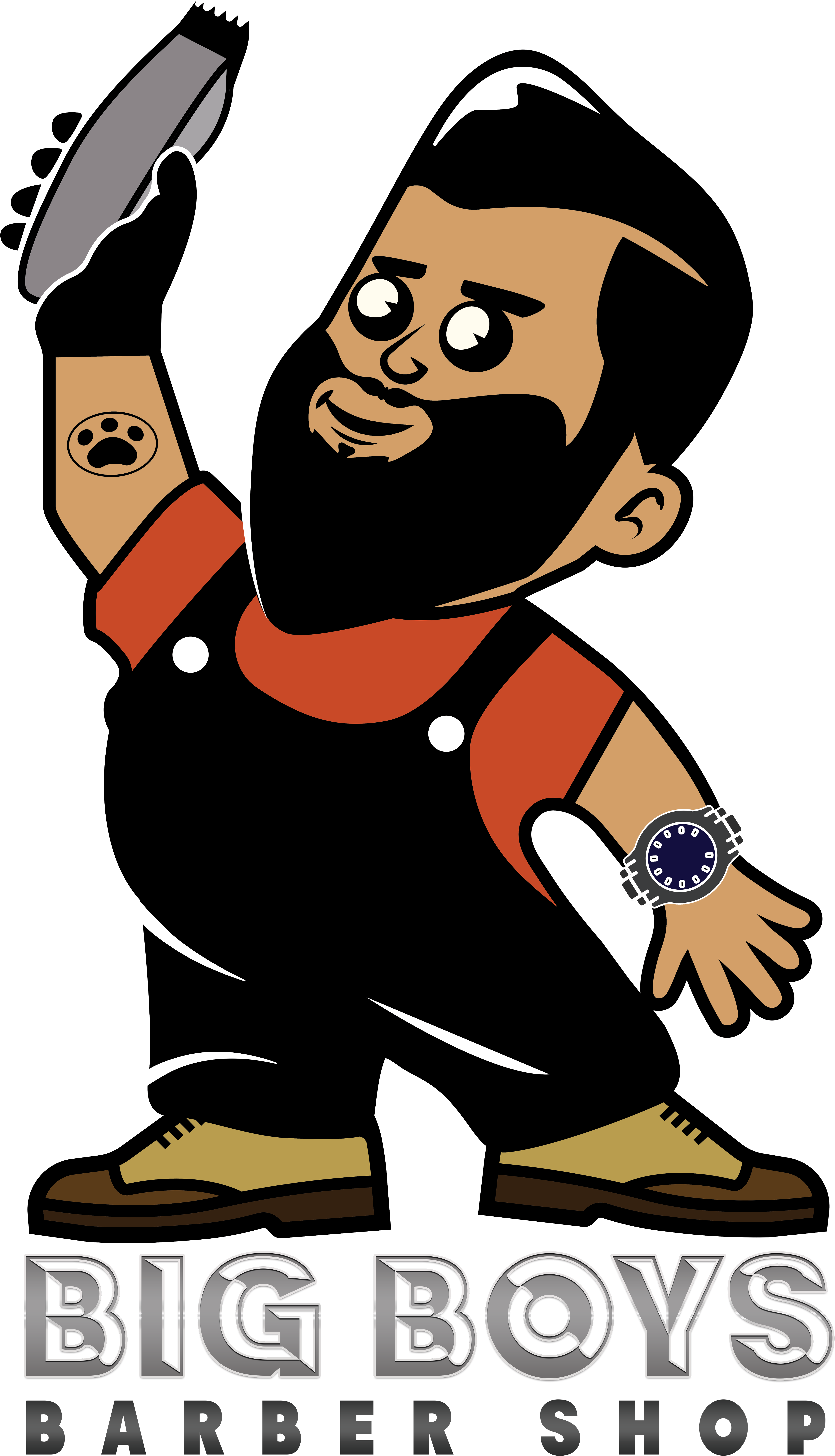 Big Boys Barbershop (8192x8192), Png Download