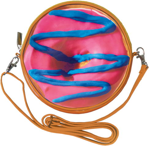 Picture Of Blue And Pink Donut Purse - Doughnut (550x550), Png Download