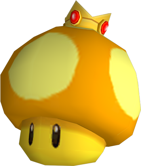 Download Zip Archive - Golden Mushroom Mario Png (750x650), Png Download
