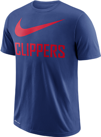 La Clippers Swoosh Team T-shirt - Active Shirt (360x480), Png Download