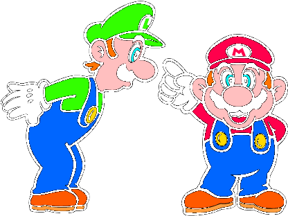 Super,mario,bros - Airbrush Super Mario Stencil (435x326), Png Download