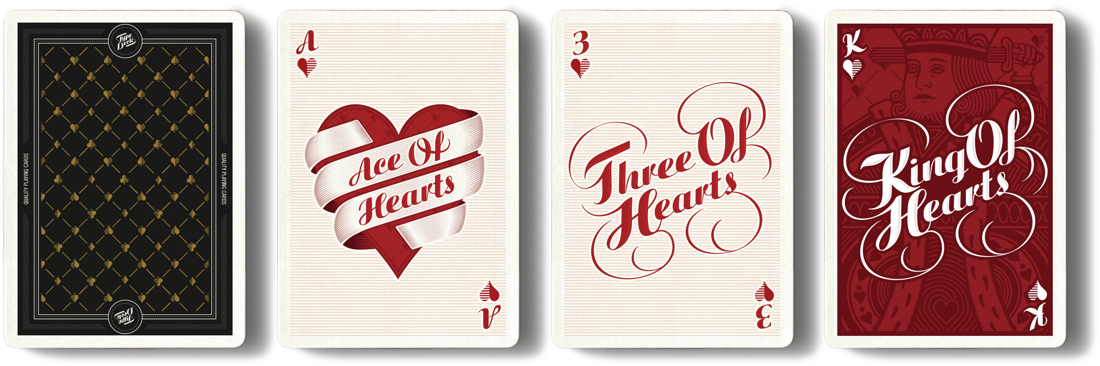 Clubs Icon Vector Retina - Deck Of Cards Typography (2246x730), Png Download
