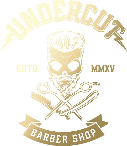 Logo Undercut - Barber Shop - Undercut Barber Shop (519x600), Png Download
