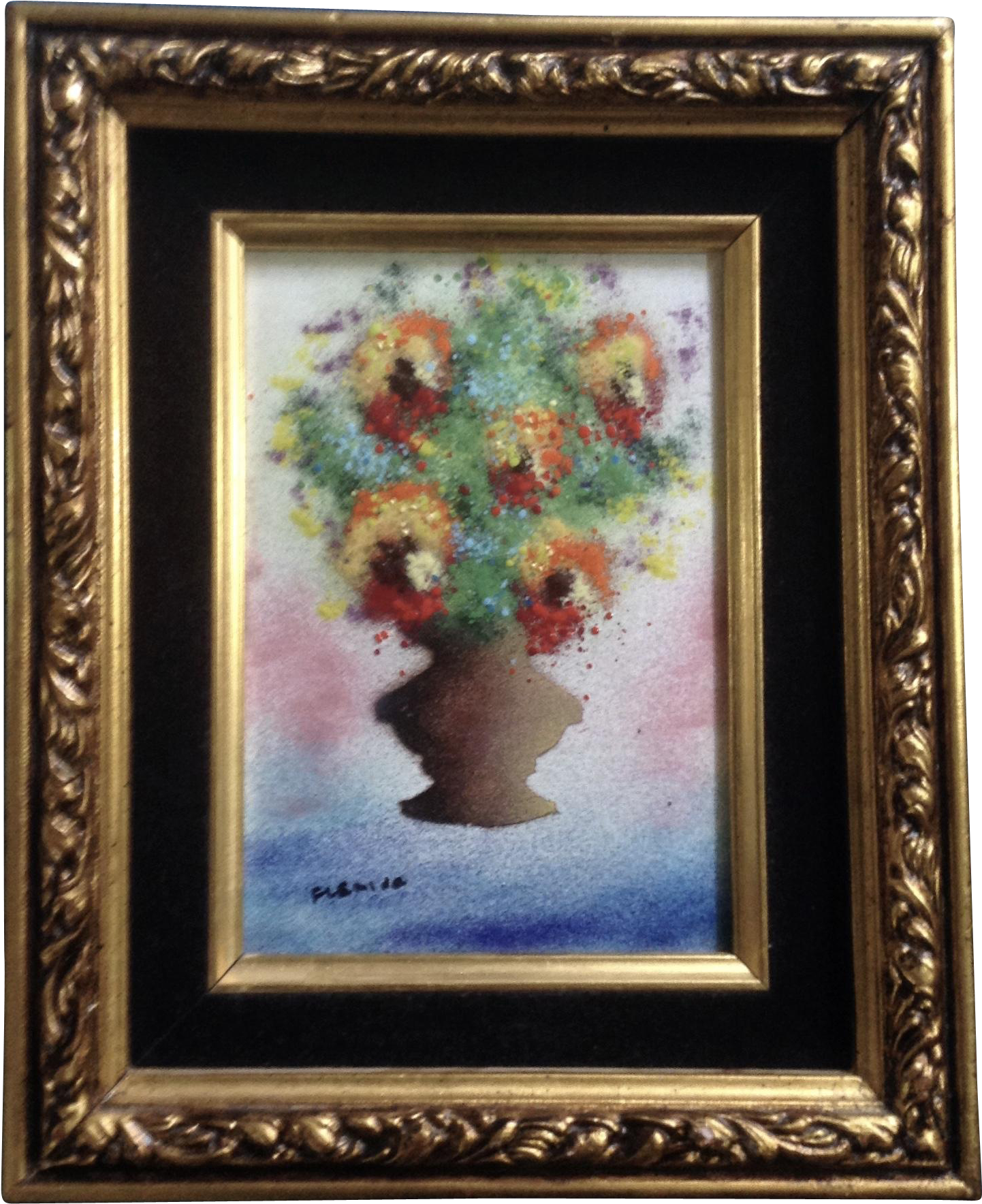 Fleming, Enamel On Copper Metal Plate Art Painting - Art (1767x1767), Png Download