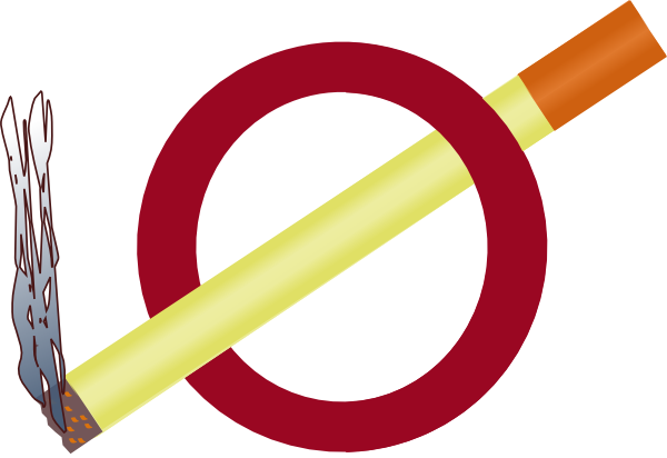 No Smoking Clip Art At Clker - No Smoking Gif Png (600x412), Png Download