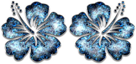 Decor, Ornament, Blue, Jewelry, Flower - Jewellery (480x340), Png Download