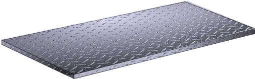 Steel Tread Plate - Exercise Mat (530x530), Png Download