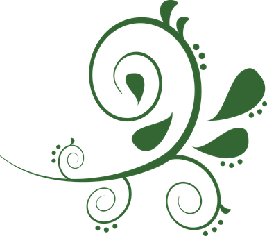 Design, Floral, Abstract, Flower, Art - Curved Line Design Clipart (385x340), Png Download