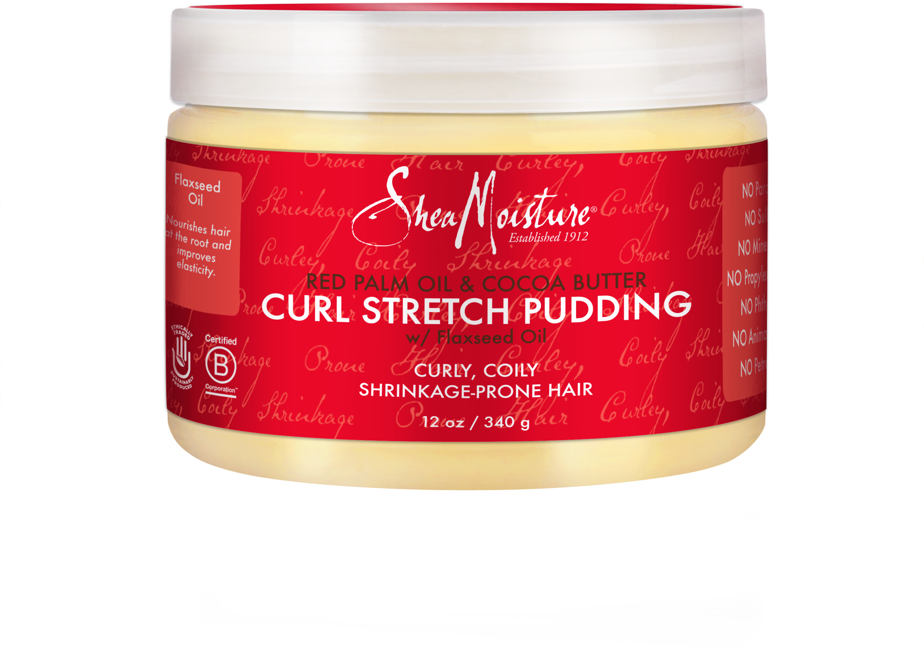 Red Palm Oil & Cocoa Butter Curl Stretch Pudding - Shea Moisture Curl Stretch Pudding (3000x3000), Png Download
