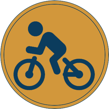 Biking Gld Blue - Colorado (414x380), Png Download
