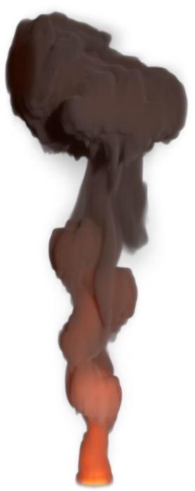 More Cartoony Smoke Also A Good Size And Shape For - Smoke Testing (1280x720), Png Download