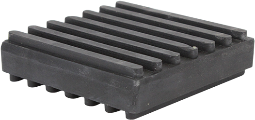 Srmp Steel/rubber Pads Srmp Ribbed Rubber/steel Plate - Rake (552x271), Png Download