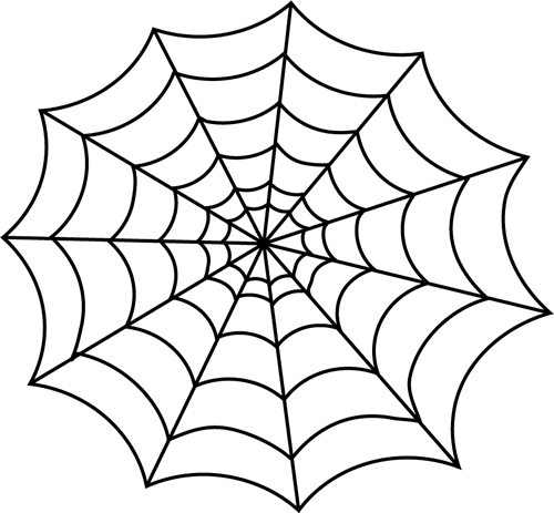 Vector Royalty Free Download Man Net Pencil And In - Spider Web Clipart Black And White (500x463), Png Download