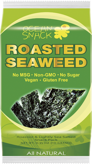 Name - Ocean Snack Roasted Seaweed Snack - 0.18 Oz Packet (650x650), Png Download