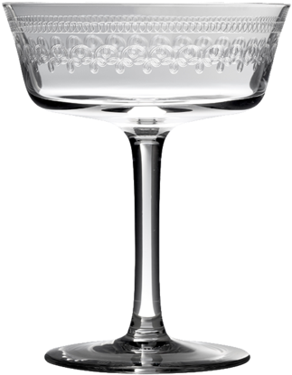 Retro Shallow Fizz Glass - Retro Cocktail Glasses (406x480), Png Download