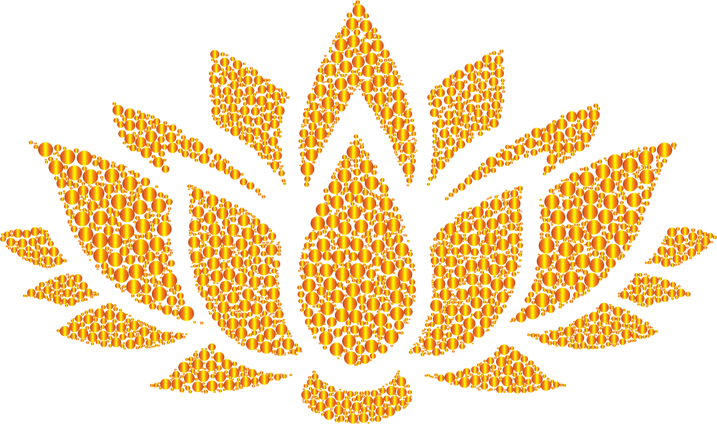 Yellow Clipart Lotus Flower - Lotus Flower Background Png (2286x1353), Png Download
