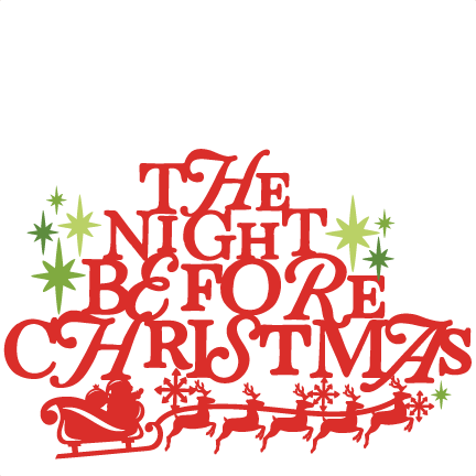 The Night Before Christmas Phrase - Png The Night Before Christmas (432x432), Png Download