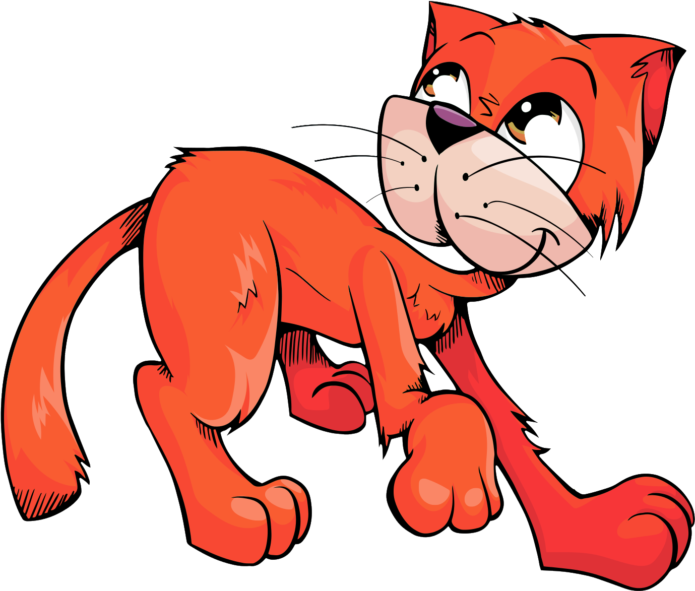 Cat Vector Png Image - Cat Vector Png (500x432), Png Download