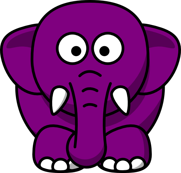Baby Clipart - Pink Elephant Clipart (600x573), Png Download
