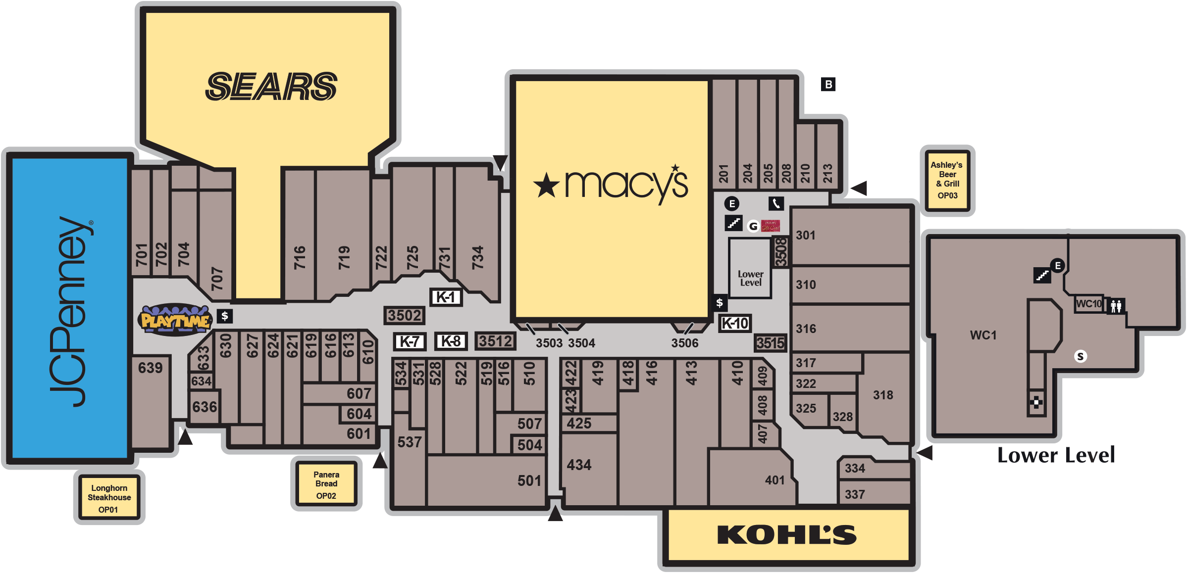 Store Page Tabs - Westland Shopping Plan (2397x1158), Png Download