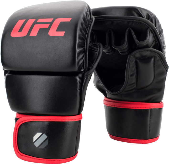 Ufc Mma 8oz Sparring Gloves Black - Ufc Gloves (1024x1024), Png Download